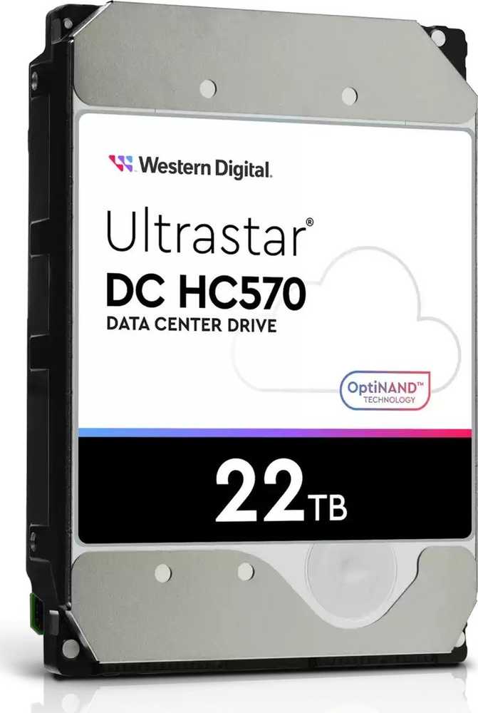 Sandisk Western Digital Serverio diskas WD Ultra ar DC HC570 22TB 3.5 "SATA III (6 Gb / s) (0F48155)