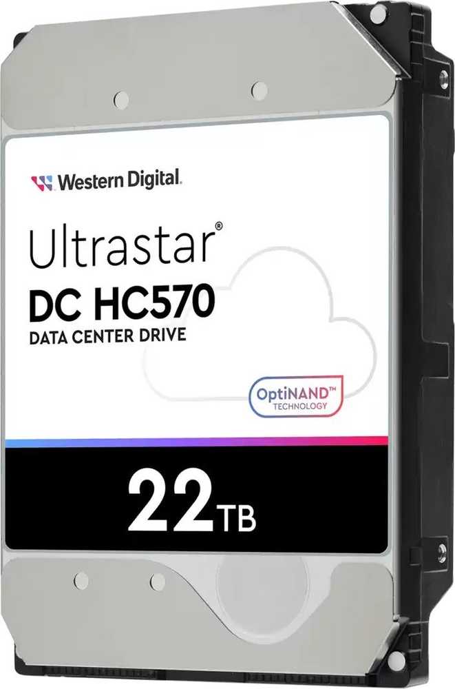 Sandisk Western Digital Serverio diskas WD Ultra ar DC HC570 22TB 3.5 "SATA III (6 Gb / s) (0F48155)