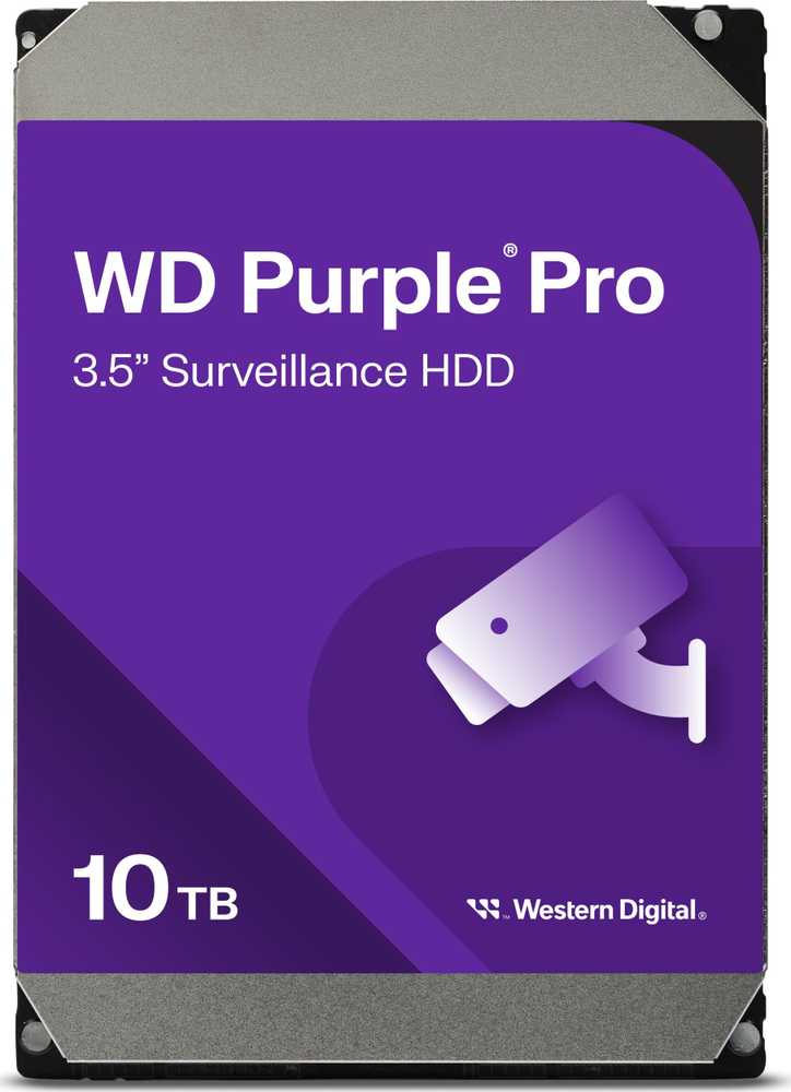 Western Digital Serverio diskas WD Violetinė Pro 10TB 3.5 "SATA III (6 Gb / s) (WD 101PURP)
