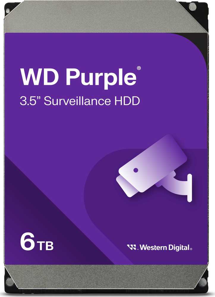 Western Digital WD Violetinė 6TB SATA 6Gb/s CE HDD 3.5inch internal 5640Rpm 128MB Cache Bulk