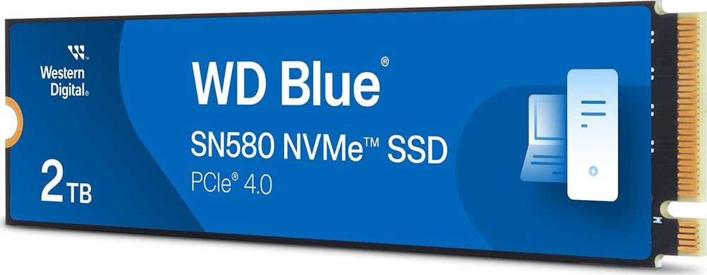 SanDisk WD Mėlyna SN580 NVMe SSD 2TB M.2 PCIe Gen4