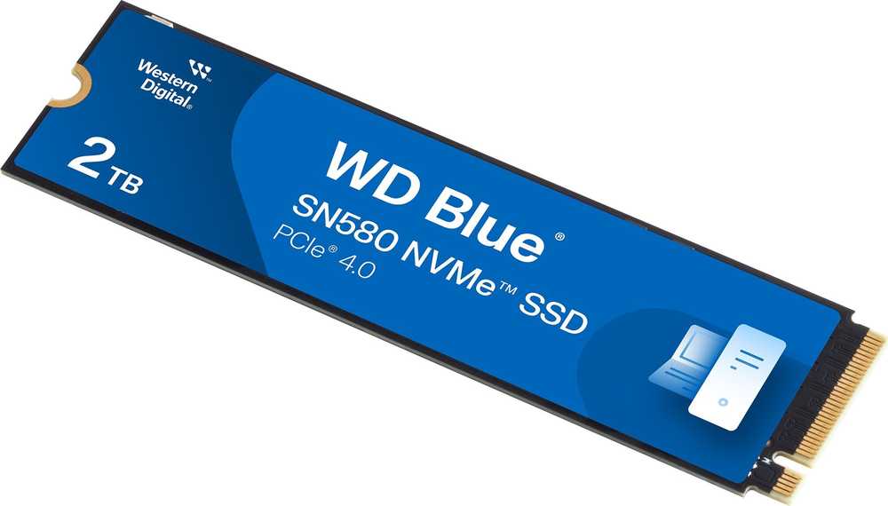 SanDisk WD Mėlyna SN580 NVMe SSD 2TB M.2 PCIe Gen4