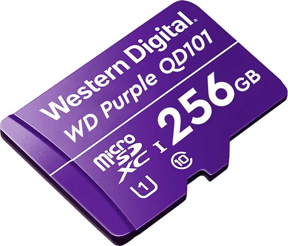 ATMINTIES KORTELĖ SD-MICRO-10/256-WD Micro SD UHS-I, SDXC 256 GB Western Digital