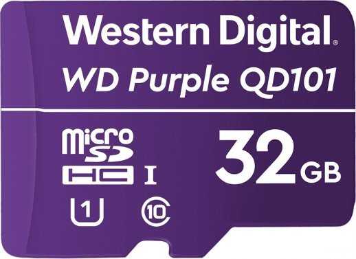 ATMINTIES KORTELĖ SD-MICRO-10/32-WD Micro SD UHS-I, SDHC 32 GB Western Digital