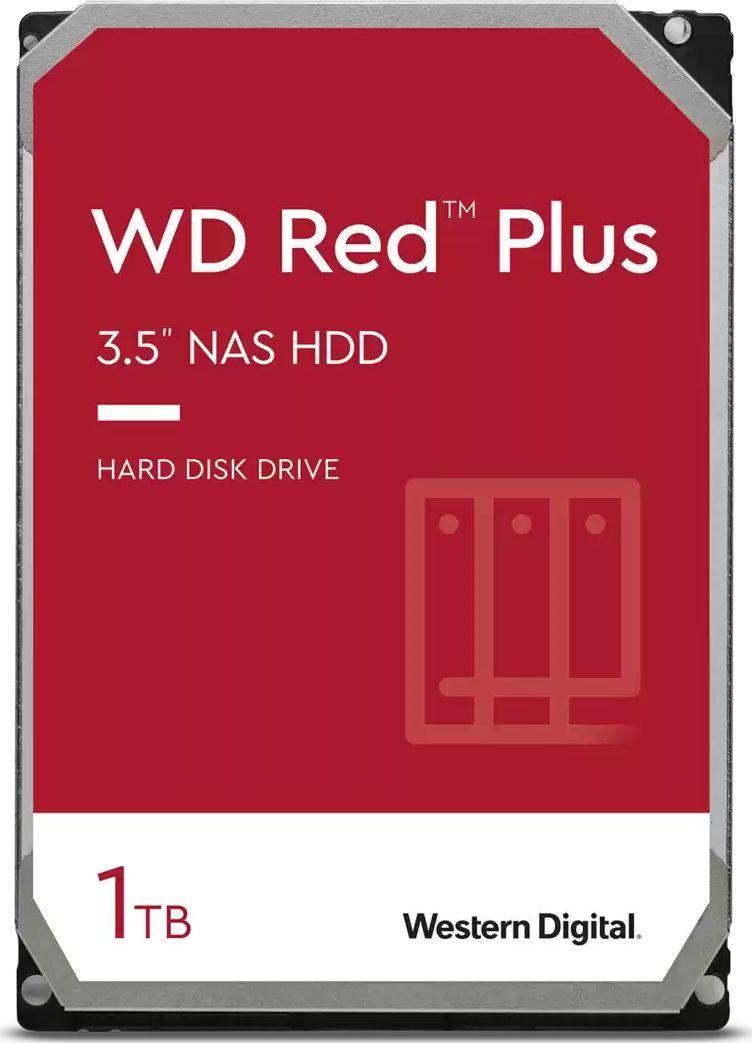 Sandisk Western Digital WD Raudona Plus 1TB 3,5 colio SATA 6Gb/s – vidinis NAS kietasis diskas (CMR)