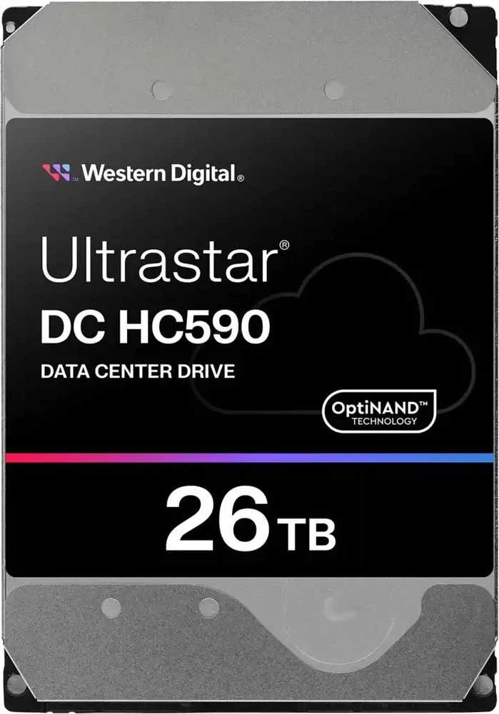 „Sandisk“ standžiųjų diskų serveris WD/HGST ULTRASTAR DC HC590 (3,5 colio, 26 TB, 512 MB, 7200 aps./min., SATA 6 Gb/s, 512E SE NP3) Prekės kodas: 0F65672