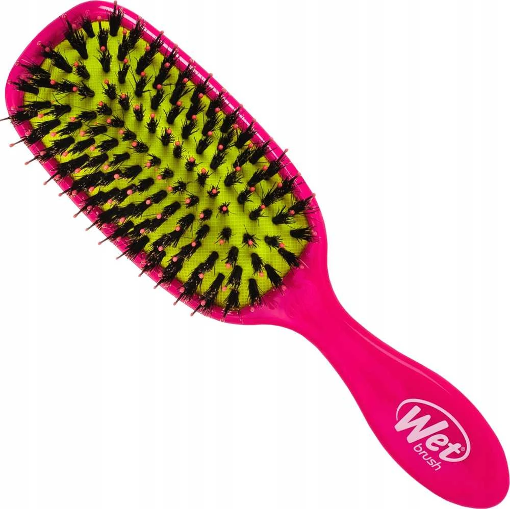 Wet Shine Enhancer Smoothing Brush Pink Plaukų šepetys