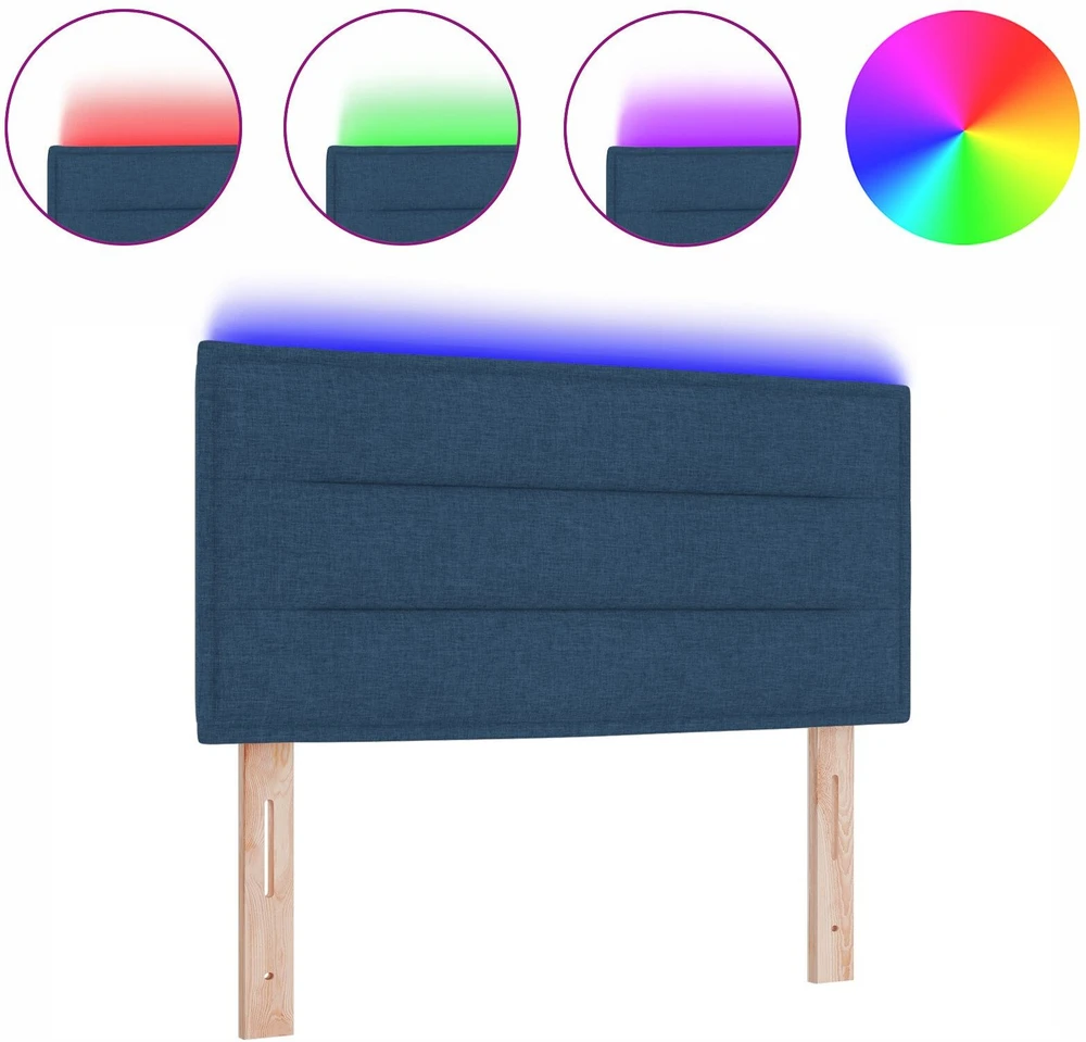 LED galvūgalis su LED juostelėmis Mėlyna 100 cm audinys
