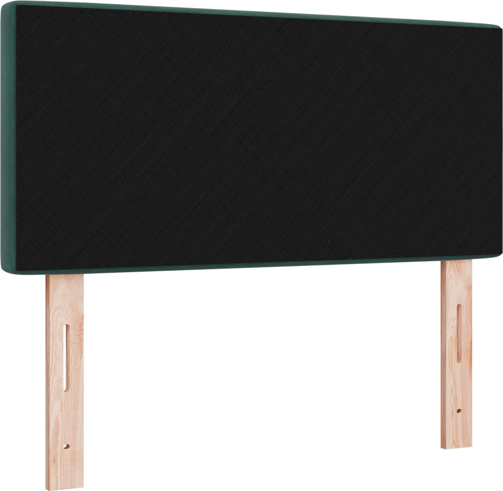 LED galvūgalis su LED juostelėmis Tamsiai žalia 100 cm Aksomas