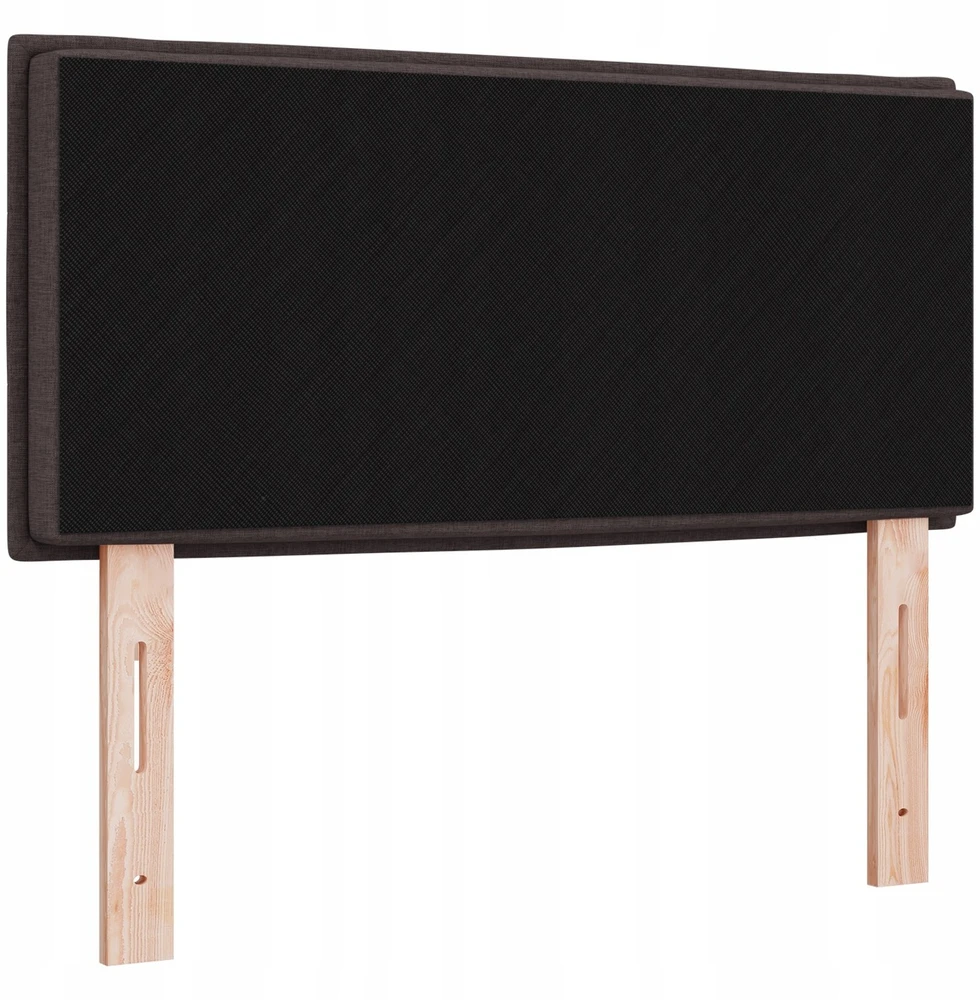 LED galvūgalis su LED juostelėmis Tamsiai rudas 90 cm audinys
