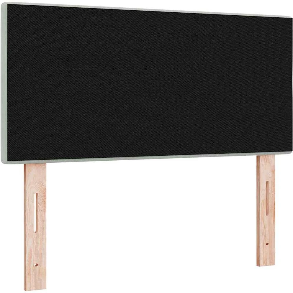 LED galvūgalis su LED juostelėmis Šviesiai pilka 90 cm Aksomas