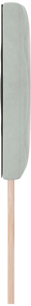 Galvūgalis Šviesiai pilka 144 cm Aksomas