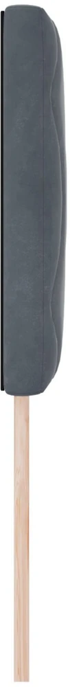 Galvūgalis Tamsiai pilka 80 cm Aksomas