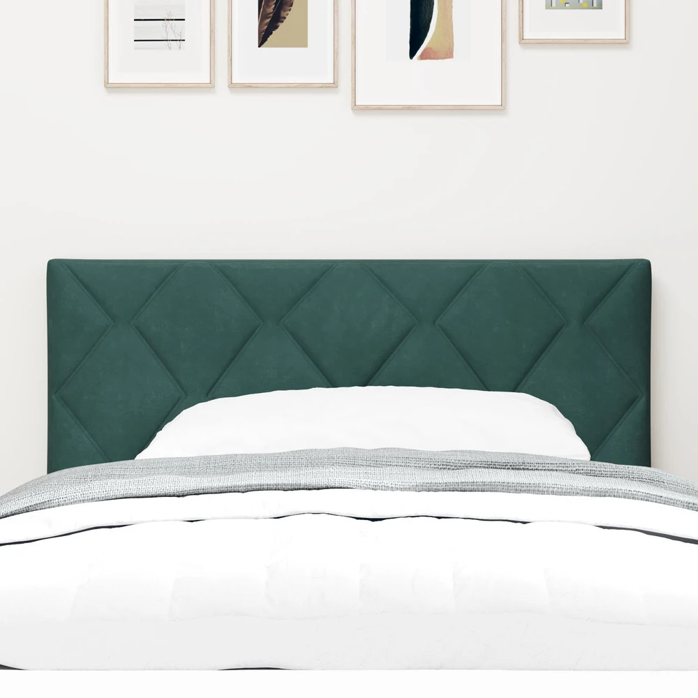 Galvūgalis Tamsiai žalia 90 cm Aksomas