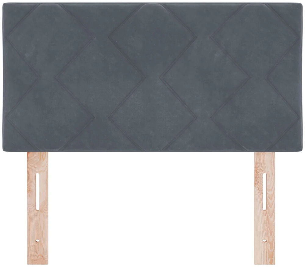 Galvūgalis Tamsiai pilka 80 cm Aksomas