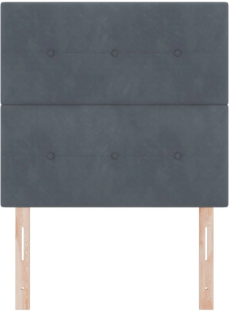 Galvūgalis Tamsiai pilka 80 cm Aksomas