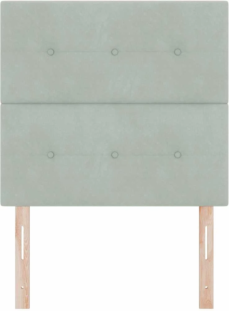 Galvūgalis Šviesiai pilka 100 cm Aksomas