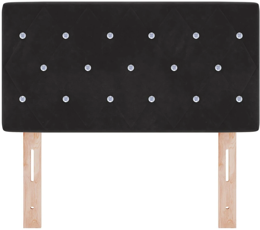 Galvūgalis Juodas 80 cm Aksomas