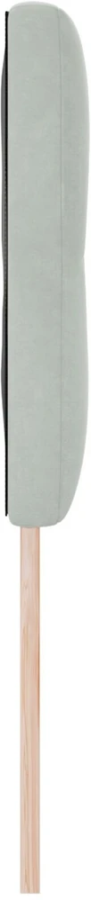 Galvūgalis Šviesiai pilka 144 cm Aksomas
