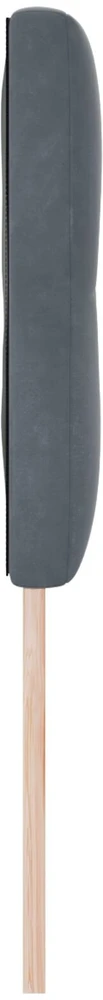 Galvūgalis Tamsiai pilka 160 cm Aksomas