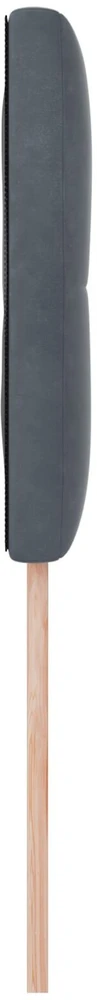Galvūgalis Tamsiai pilka 80 cm Aksomas