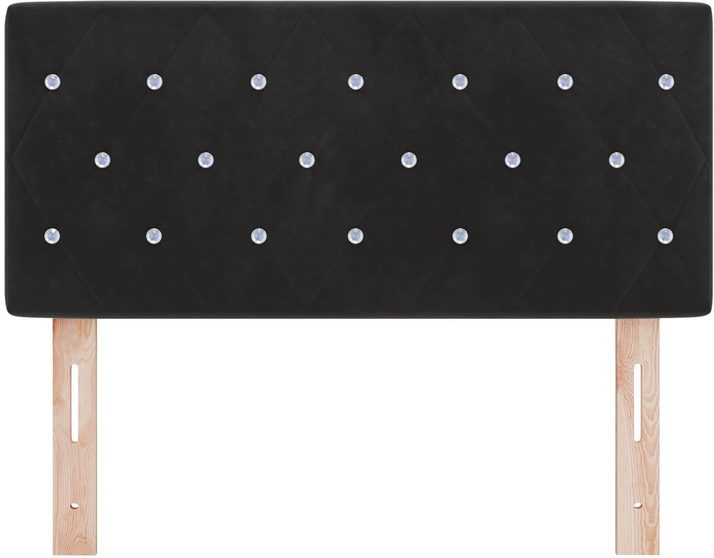 Galvūgalis Juodas 90 cm Aksomas