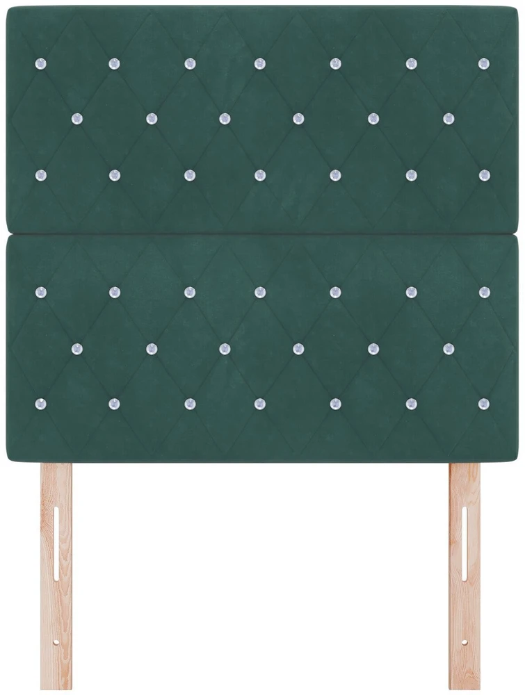 Galvūgalis Šviesiai žalia pilka 100 cm Aksomas