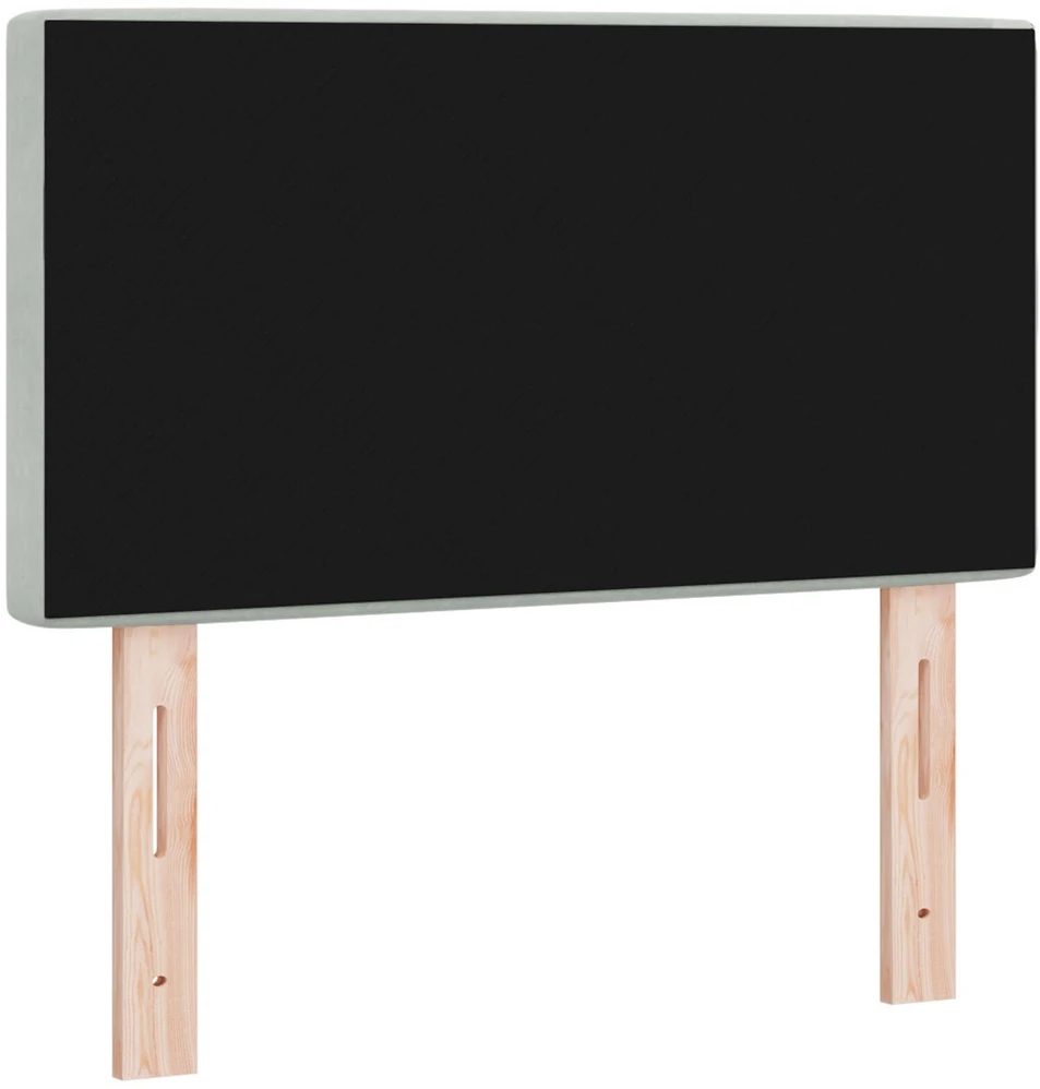Galvūgalis Šviesiai pilka 80 cm Aksomas