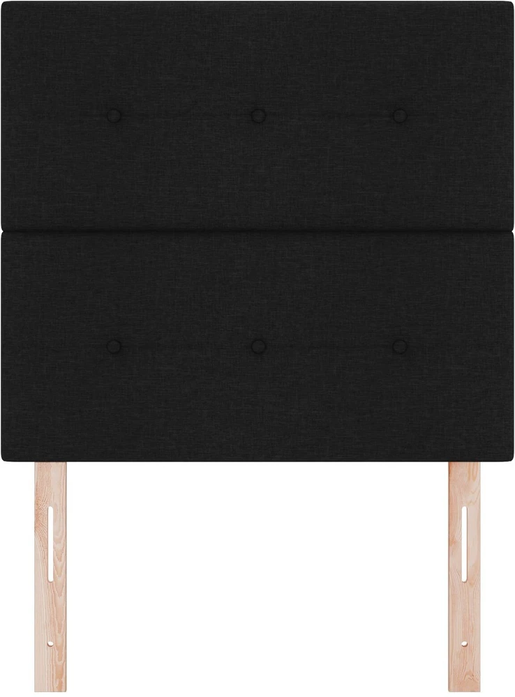 Aukščio reguliuojamas atlošas Juodas 80 cm audinys
