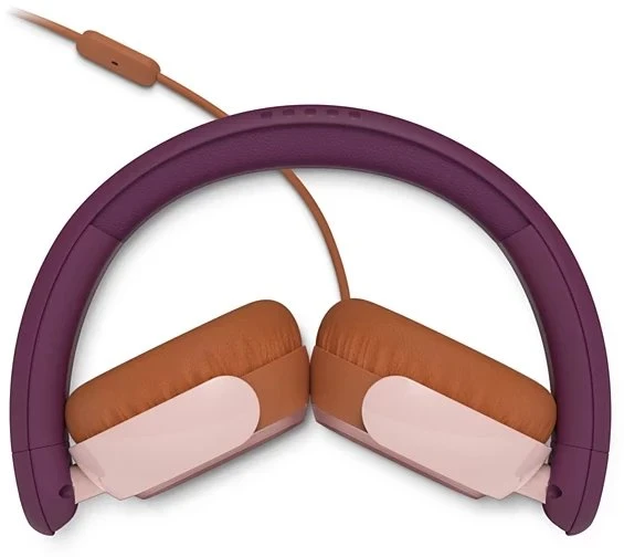 Laidinės vaikiškos ausinės Philips TAK2000MP/00, violetinės ir rudos spalvos