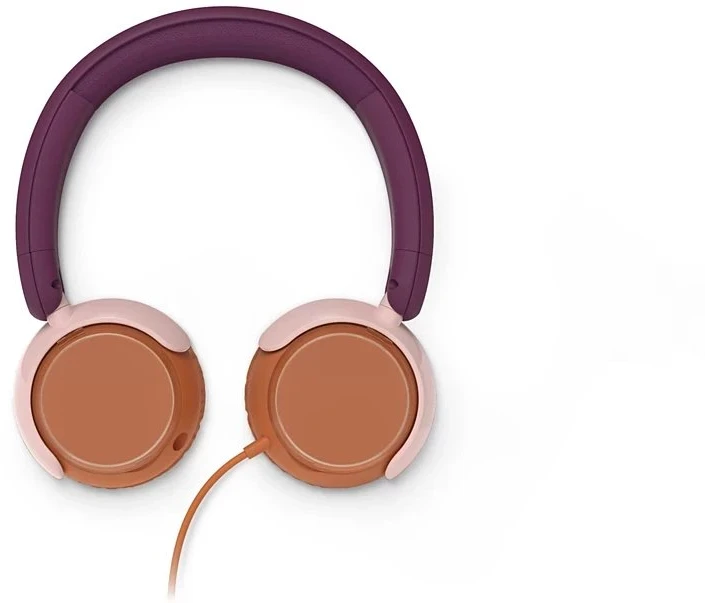 Laidinės vaikiškos ausinės Philips TAK2000MP/00, violetinės ir rudos spalvos