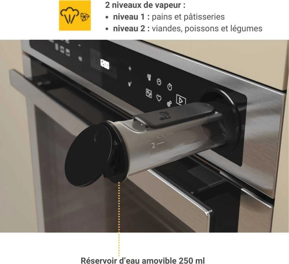 Whirlpool orkaitė | AKZ9S 8271 IX | 73 L | Elektrinis | Hidrolitinė/pirolizė | Elektroninė | Garų funkcija | Aukštis 59,5 cm | Plotis 59,5 cm | Juodas