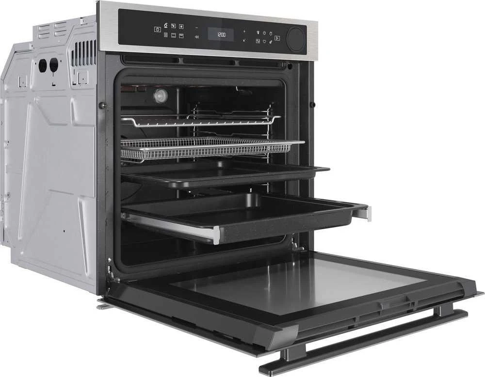 Whirlpool orkaitė | AKZ9S 8271 IX | 73 L | Elektrinis | Hidrolitinė/pirolizė | Elektroninė | Garų funkcija | Aukštis 59,5 cm | Plotis 59,5 cm | Juodas