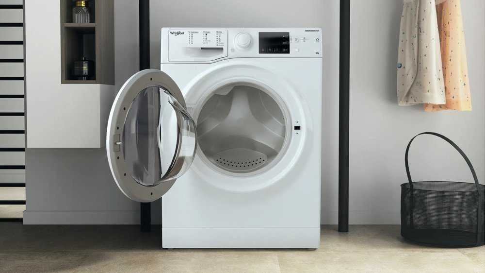 Whirlpool | Skalbimo mašina | WRBSB 6249 W EU | Energy efficiency class C | Front loading | Skalbimo talpa 6kg | 1200 RPM | Gylis 43 cm | Plotis 60 cm | LED | Baltas
