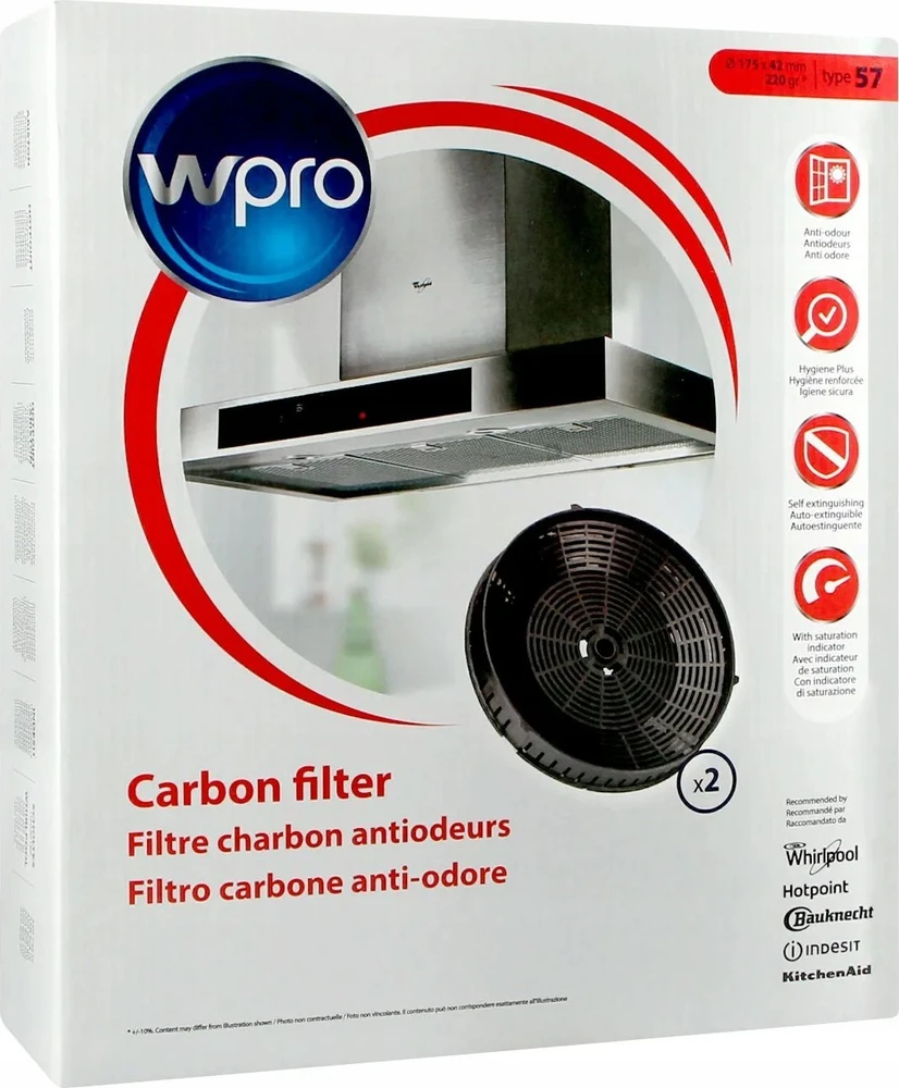 Anglies filtras Whirlpool Type 57, 484000008824