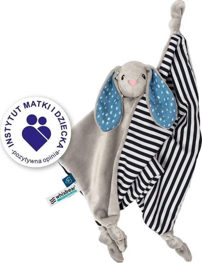 Whisbear DouDou antklodė Cuddly Bunny pilka