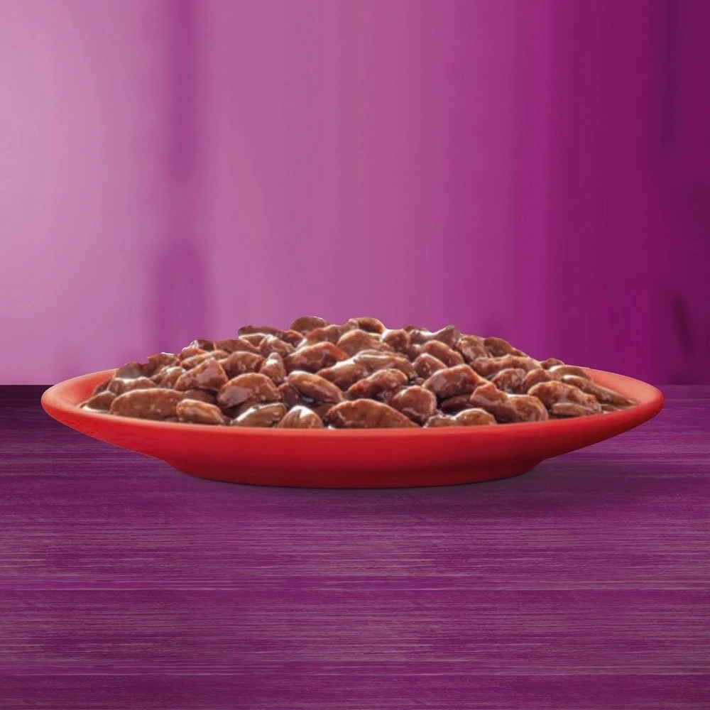 WHISKAS paukštienos / ėrienos / jautienos / vištienos padažo pakelis 80 x 85 g
