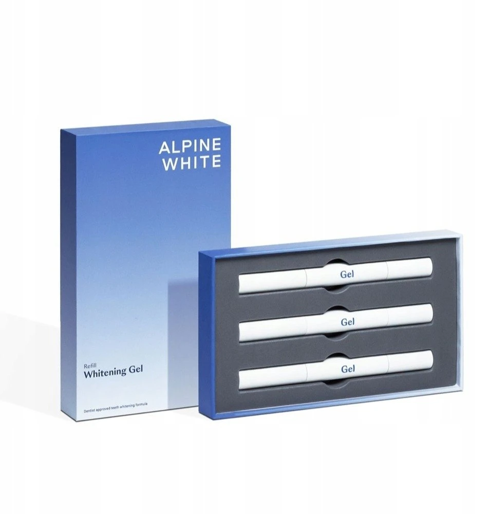 White Glo ALPINE WHITE_Whitening Gel dantų balinimo gelis 6ml