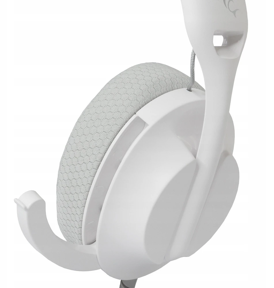 White Shark Baltas Shark Baltas Shark Ausinės Žaidimams PARROT, skirta PC, PS4/PS5, Mac, Baltas