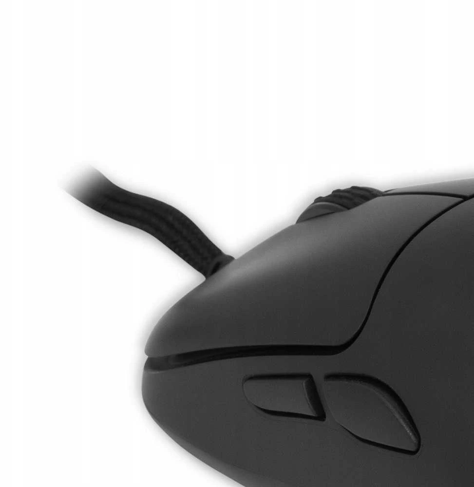 Pelė White Shark Myszka žaidimams Baltas Shark GM-5014 su laidu 12400 dpi optinė juoda