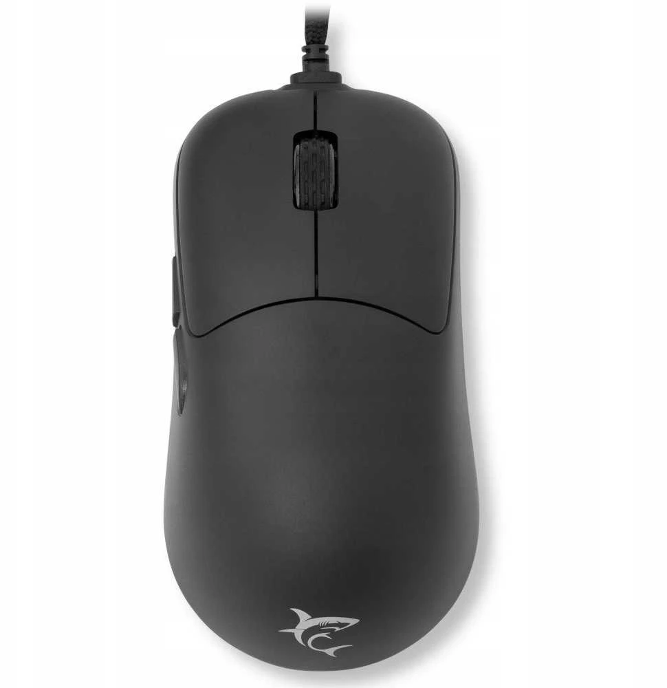 Pelė White Shark Myszka žaidimams Baltas Shark GM-5014 su laidu 12400 dpi optinė juoda