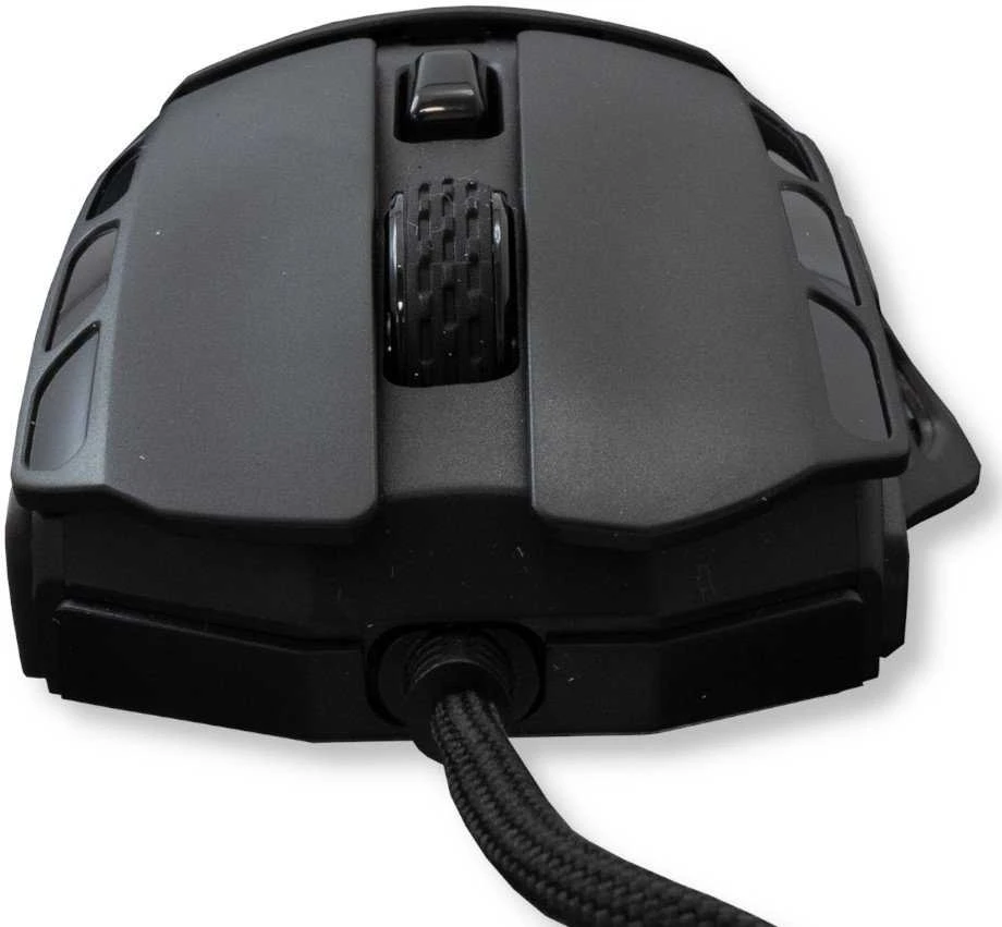 Pelė White Shark Myszka žaidimams Baltas Shark Ector GM-5016 su laidu 12400 dpi optinė juoda