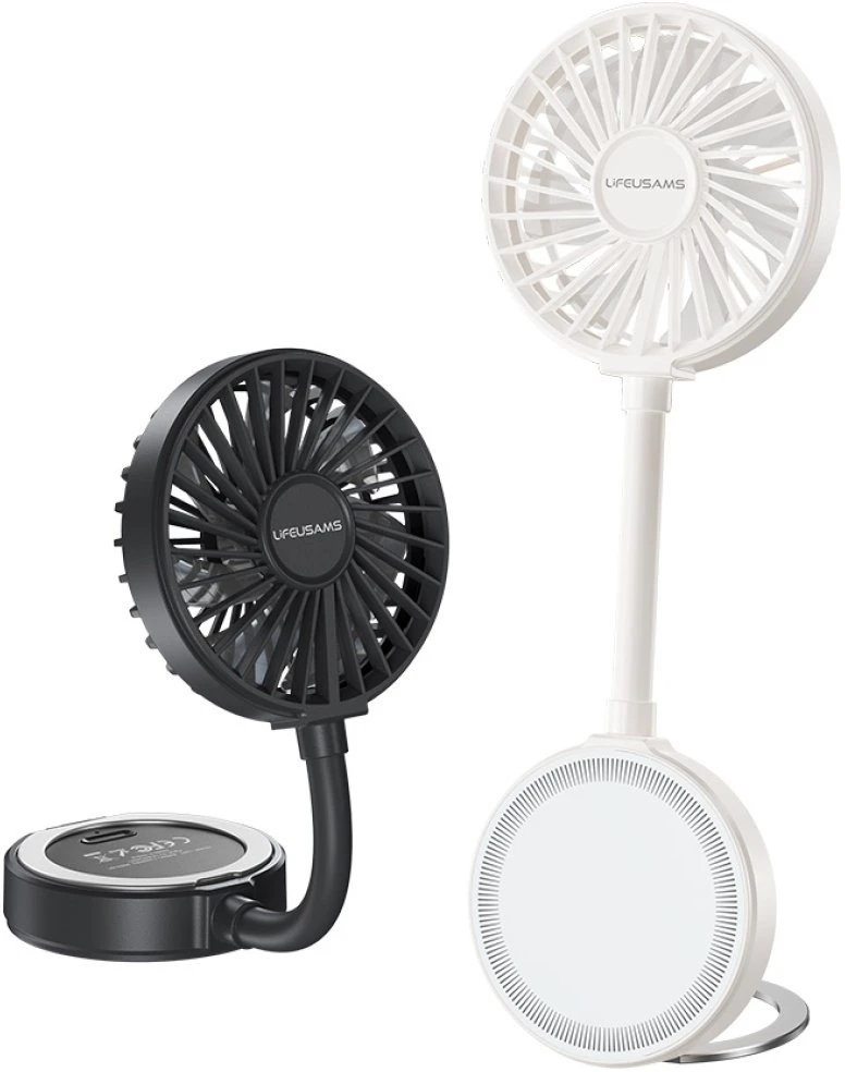 Rankinis ventiliatorius USAMS LiFE LU02 baltos spalvos