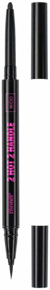 Wibo 2 Hot 2 Handle 2 in 1 Double Akių apvadas & Eyepencil Juodas