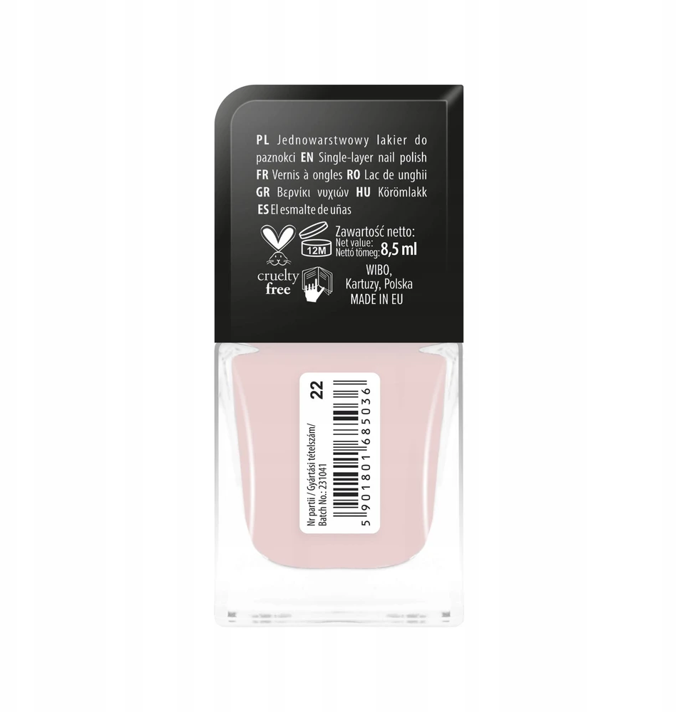 Wibo 1 Coat Manicure Glossy Nagų lakas 22 8.5 ml