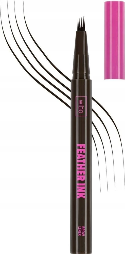 Wibo Feather Ink pisak do brwi 3 Juodas Brown