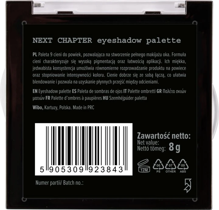 Wibo Next Chapter Eyeshadow Palette paleta cieni do powiek 8g