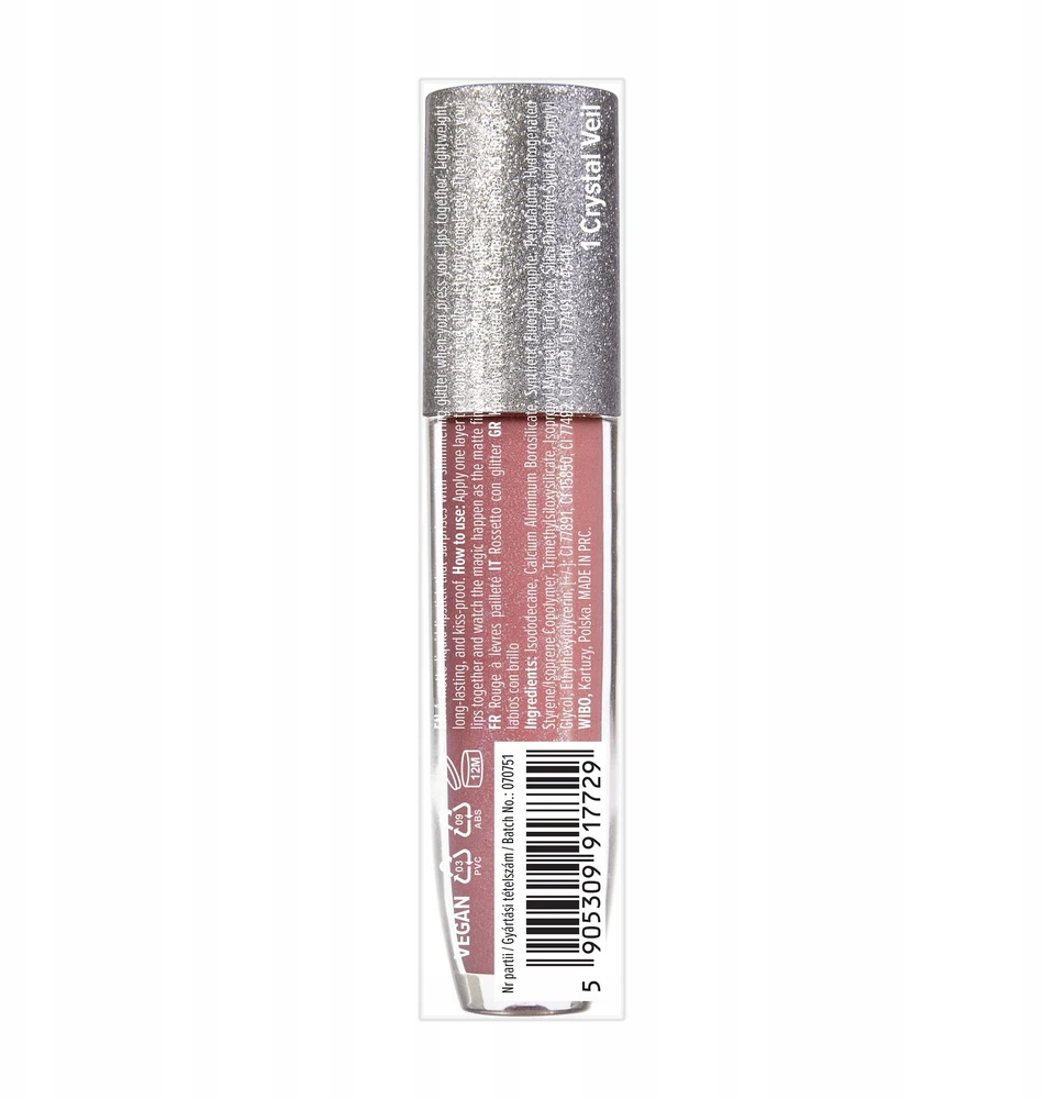 Wibo WIBO_Flash Pop pomadka do ust 1 Crystal Veil 4ml