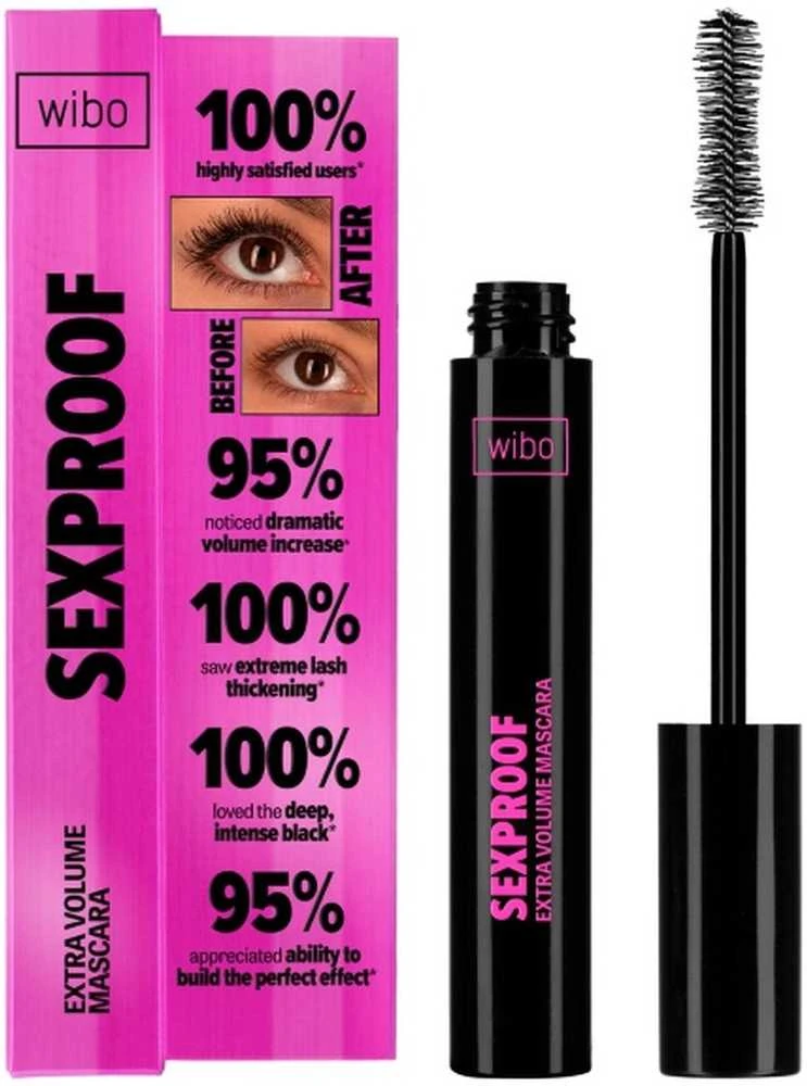 Wibo SexProof Blakstienų tušas Juodas, 8 g