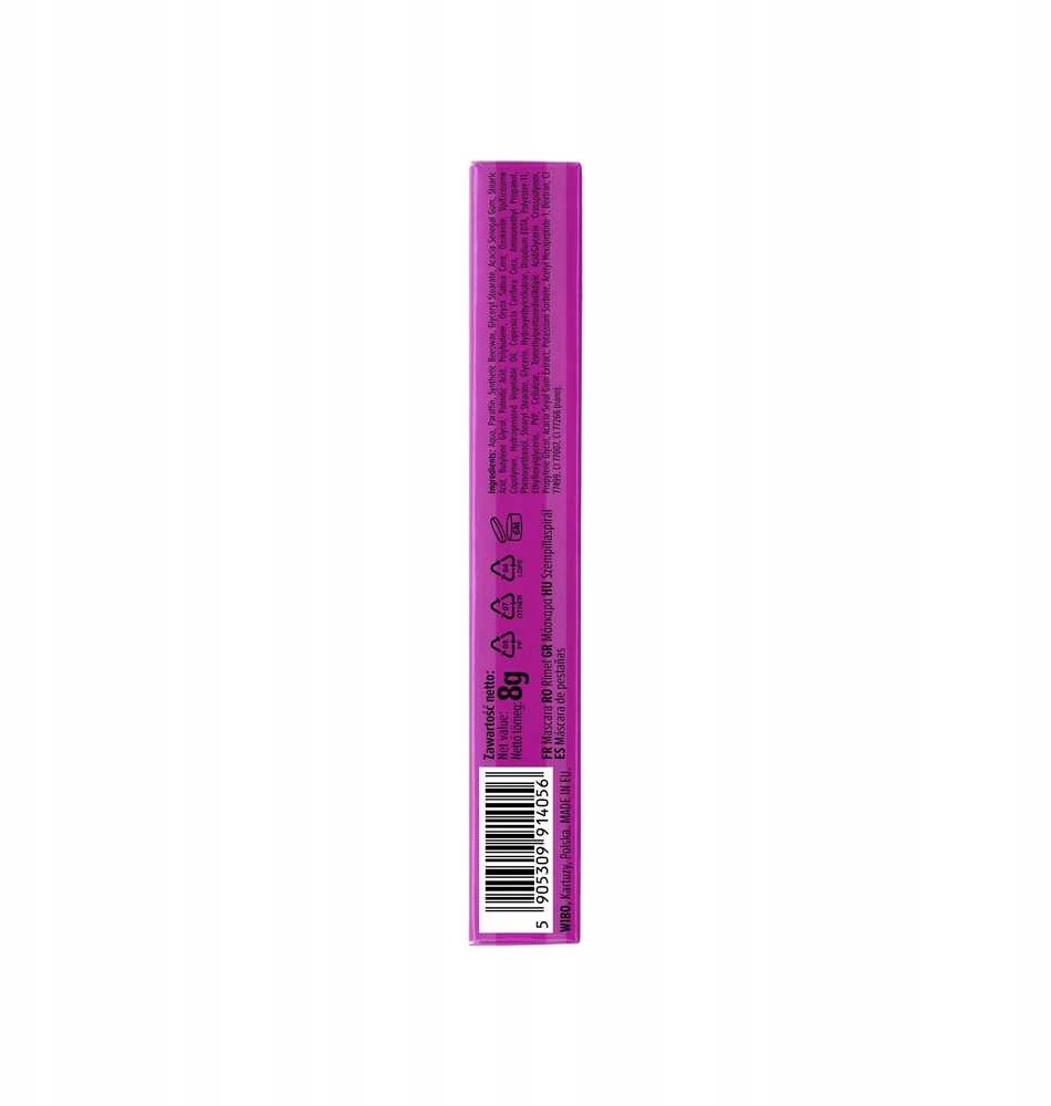 Wibo SexProof Blakstienų tušas Juodas, 8 g